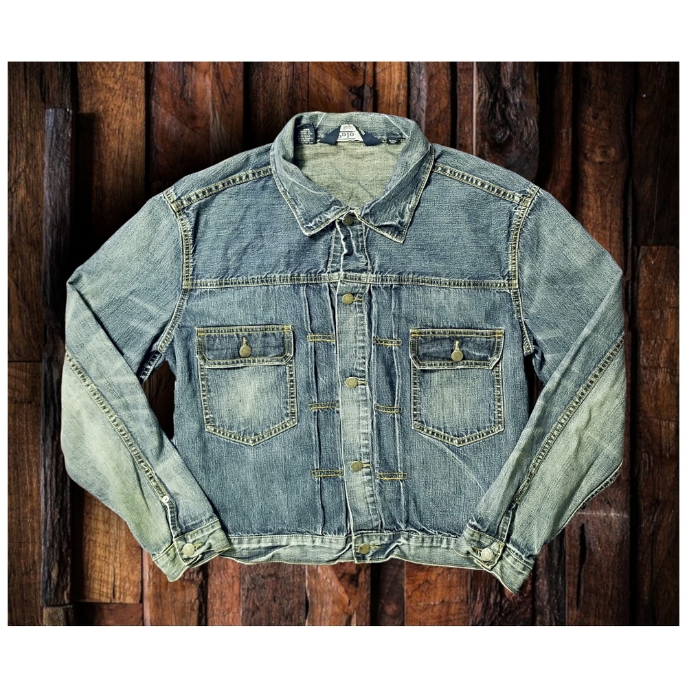 VINTAGE 1990'S POLO RALPH LAUREN TYPE II DENIM JACKET- MEN'S SIZE XLARGE